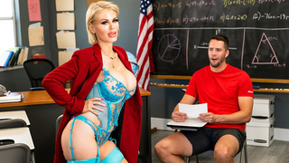 NaughtyAmerica: Big tit blonde Casca Akashova gets naughty in the classroom on PORNCOMP.COM