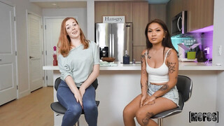 Mofos: Body Paint Threesome Part 1 on PORNCOMP.COM with Samantha Reigns and Yumi Sin
