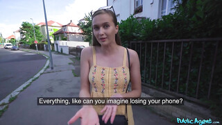 Tittyflashing On The Streets Of Czechia - POV Agent