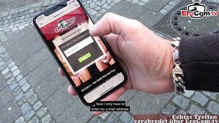 German Teen Picked Up & Fucked With Neat Phone App