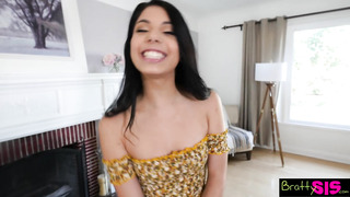 Latina Stepsister Gina Valentina Bribes You With Pussy POV