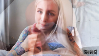 Tight Russian Slut With Tattoos Likes To Suck Dick POV