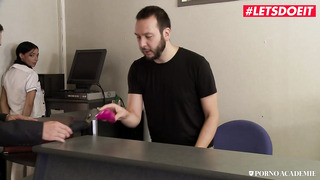 French Office Party Turns Very Quickly Into Rough Anal