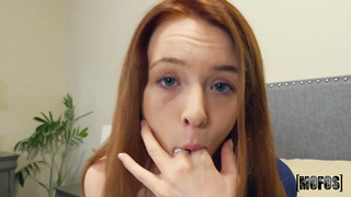 Blue-Eyed Redhead Teen Negotiates Her Overstay - POV XXX
