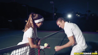 Tennis Trainer Puts His Racket In Balls Deep