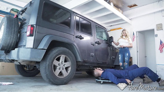 Guy Fixes Car & Horny Housewife Katie Morgan