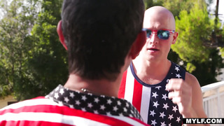 Bald Guy Is Richelle'S Stepson For The 4Th!