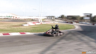 Euroho Puts The Go In The Kart - With Her Pussy