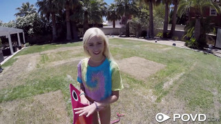 Tiny Kiara Cole Plowed From Behind POV Outdoors
