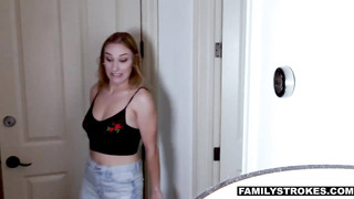 Cute Kasey Miller Sucking Her Stepdad For Some Cash