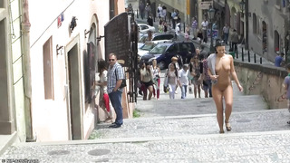 Public Nudity In An Old European City