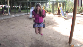 Petite Teen Doris Ivy Picked Up On Playground & Rammed Up The Ass