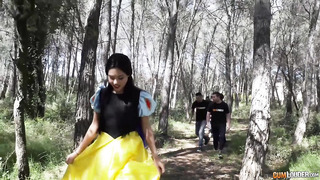 Latina Snow White Gets Fucked By 7 Men
