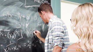 Breasty Teacher Fucks A Young Cock & Solves A Major Math Problem