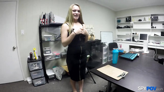 Fake Boss Makes Girl Want To Sit On His Cock To Get The Job