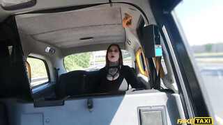 Chubby Chick Ms. Demonia Enchants Driver's Dick With Tits