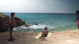 PORNDOE PEDIA - Beautiful Portuguese Slut Noe Milk Beach Seduction On PORNCOMP