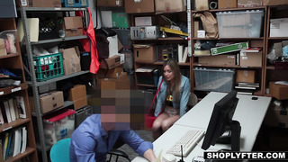 Cute Teen Wrongdoer Learns Not To Steal The Hard Cock Way