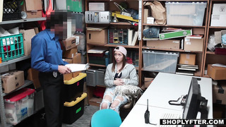 Shoplifting Teen Fucked By Creepy Manager