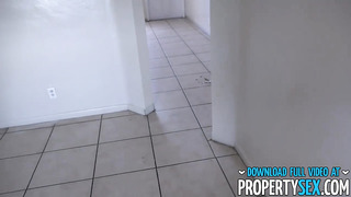 Hot Chick Fucks Landlord In Empty Apartment