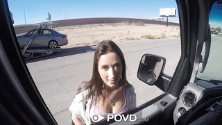 POV Sex With Hot Hitchhiker Ashley Adams