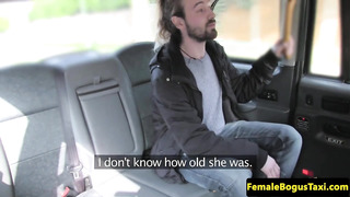 Female Taxi Driver Fucking A Poor Client