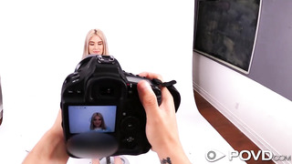 Blonde Teen Jessie Saint's POV Portfolio Photoshoot