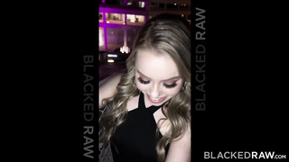 BLACKEDRAW - Petite Perfect Blonde Takes On Super Sized Bbc On PORNCOMP