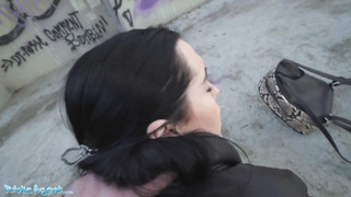 Public Agent - Latina Teen With Small Puffy Tits Sucks Thick Cock & Get Her Shaved Pussy Penetrated Outdoors For Quick Cash
