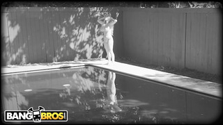BANGBROS - New Pool Cleaner Lets Big Tits Slut Casca Akashova Take His BBC For A Spin