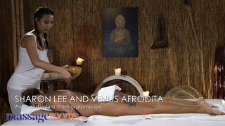 Massage Rooms Asian & Latina Lesbian Sex Sharon Lee & Venus Afrodita Passionate Orgasms