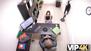 VIP4K - Porn Actress Is Humped By The Pushy Creditor In His Office