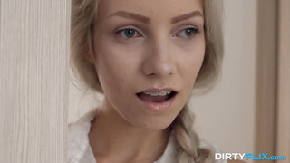 Dirty Flix - Vasya Sylvia - Picture A Gorgeous 18 Year Old Blonde With Perky Titties & Sexy Tattoos Crawl Into Your Bed