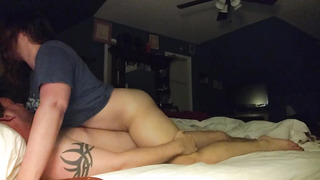 Sexy Wife Wakes Up Husband, Wants To Be Fucked & Creampied!