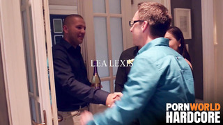 Lea Lexis Gets All Holes Filled And Takes DP Pounding While Hosting A Group Sex Dinner Party