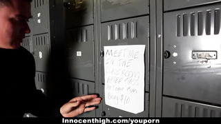Innocenthigh - Student Gets Caught Sucking Dick For Money