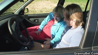 Picked Up Hot Granny Fucked After Hot Blowjob