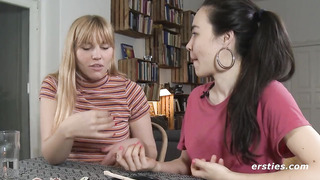 ERSTIES - Amateur Lesbian Sluts Play With The Magic Wand