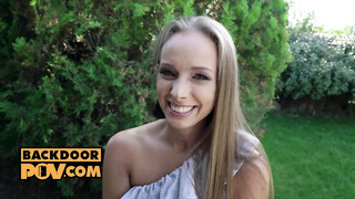 BackdoorPOV - You Hot Wife Kinuski Loves Some Outdoor Anal Sex On PORNCOMP