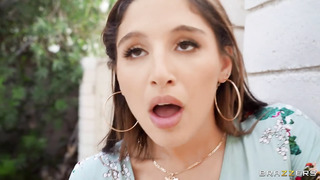 Brazzers Abella Danger Shows Off Pussy To The Street