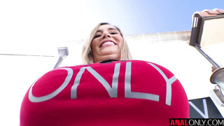 ANALONLY - Opening Up Lilly's Ass On PORNCOMP