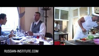 RUSSIAN INSTITUTE - Anal Sex In The Kitchen On PORNCOMP