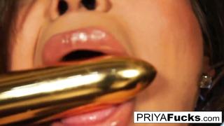 Priya Rai And A Golden Vibrator