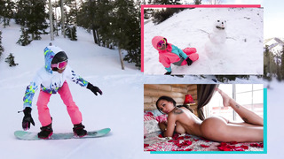 BANGBROS - Wholesome Winter Fun With Amia Miley, And Some Provocative Content As Well