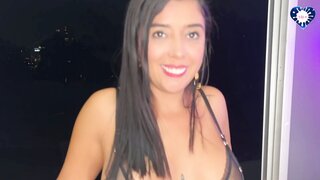 Cougar Milf fellates and drills muscle guy in webcam studio, welcoming fresh studs wi