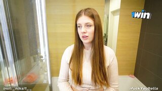 You Didn't Clean Well! Poor Student Janitor Paid the Fine with a Blowjob