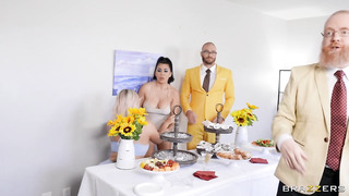 BRAZZERS - Boring Oyster Party Became A Huge Fuckfest With Jenna Starr On PORNCOMP